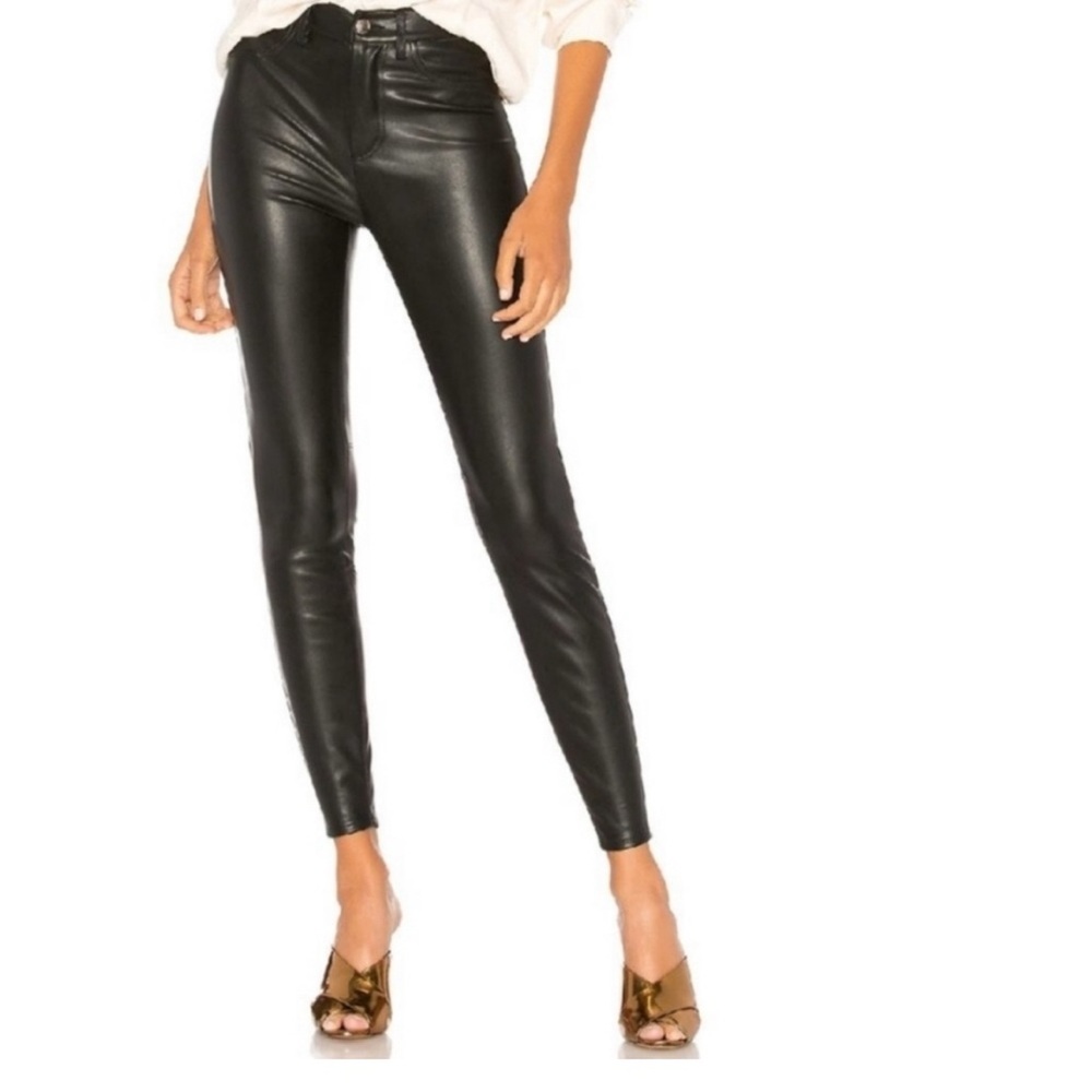Free People Black Faux Leather High Rise Skinny
Ankle Pants - Size 30